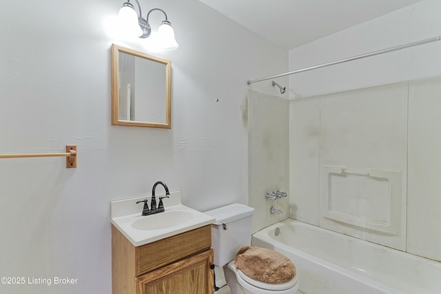 4311 Kurtz Ave, Louisville, KY 40229 - bathroom with toilet, vanity, and bathtub / shower combination