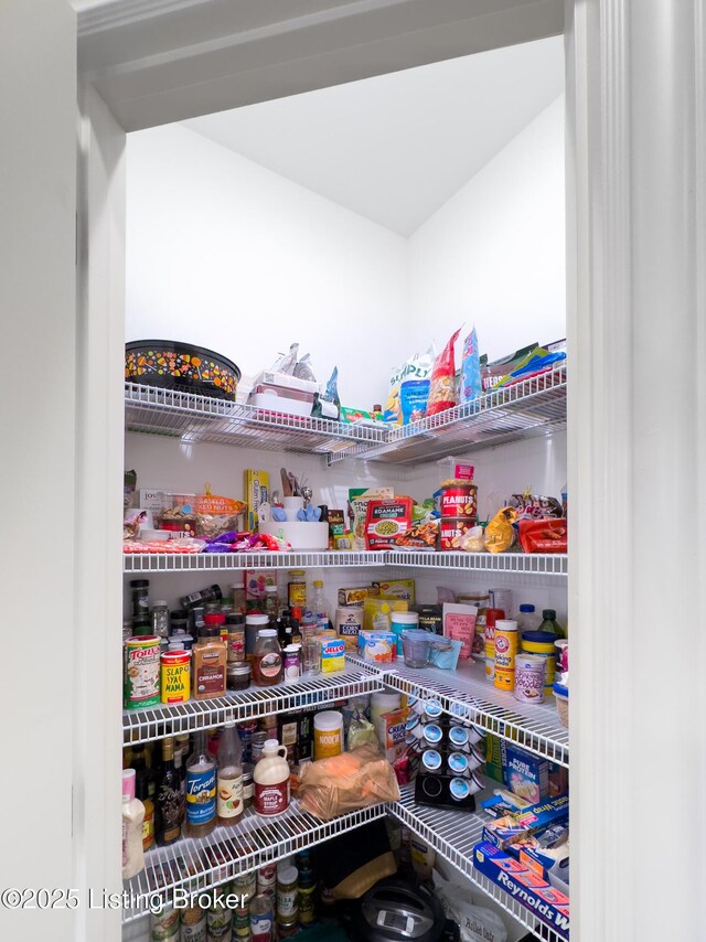 view of storage area