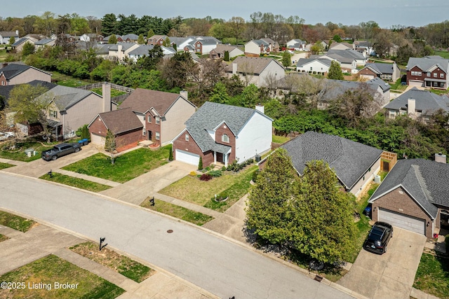 8805 Eli Dr, Louisville, KY 40291 - bird's eye view featuring a residential view