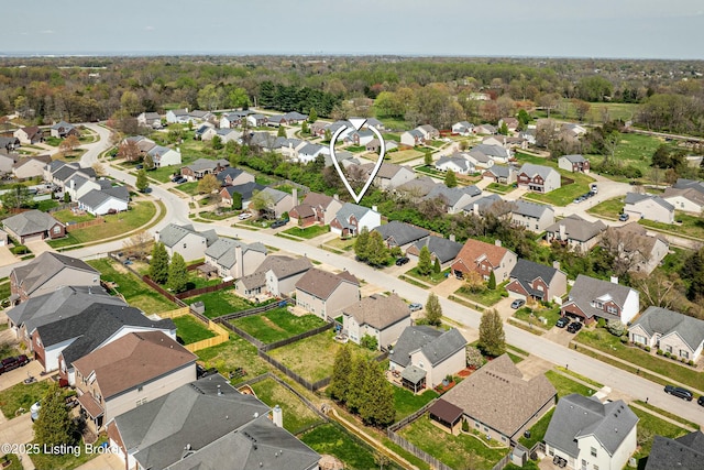 8805 Eli Dr, Louisville, KY 40291 - aerial view featuring a residential view