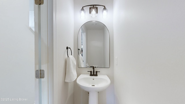 bathroom with a sink