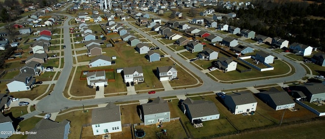 drone / aerial view featuring a residential view