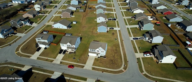 drone / aerial view featuring a residential view