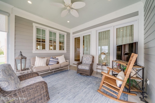 view of sunroom