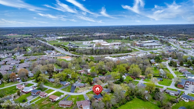 bird's eye view with a residential view