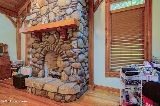 7105 Woodrow Way, Louisville, KY 40228 - home office with wood finished floors and wood ceiling