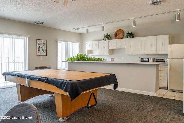 5100 US Highway 42 Unit 226, Louisville, KY 40241 - recreation room with track lighting, healthy amount of natural light, billiards, light colored carpet, and a textured ceiling