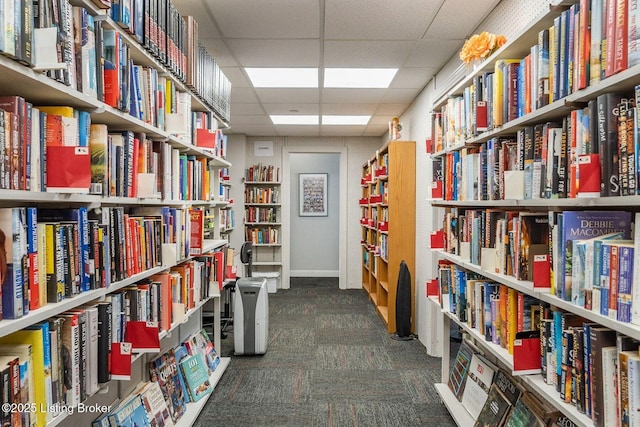 5100 US Highway 42 Unit 226, Louisville, KY 40241 - miscellaneous room featuring wall of books, a drop ceiling, and carpet floors