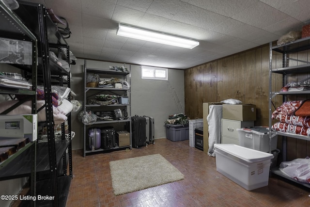 view of storage room
