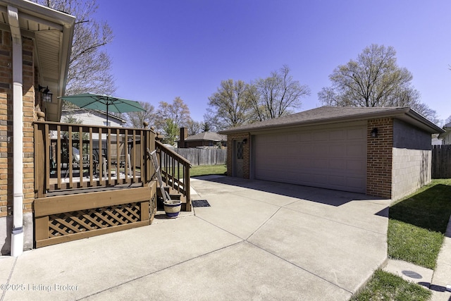 exterior space featuring fence