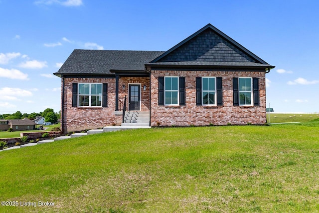 221 Natalies Way, Bardstown, KY 40004 - craftsman house featuring a front yard, brick siding, and a shingled roof