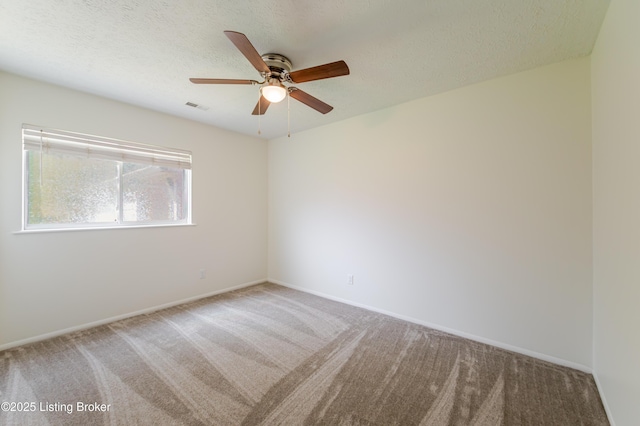 215 Bottorff Dr, Sellersburg, IN 47172 - spare room with ceiling fan, baseboards, visible vents, and carpet flooring