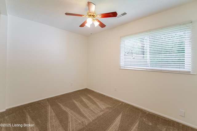 215 Bottorff Dr, Sellersburg, IN 47172 - carpeted spare room featuring ceiling fan, baseboards, and visible vents
