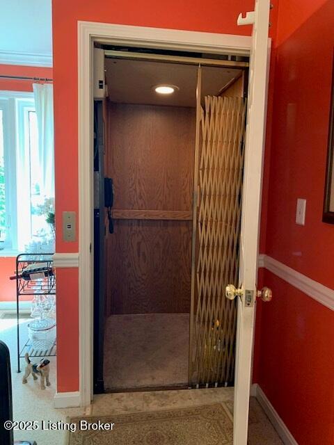 325 Rosewood Dr, Louisville, KY 40223 - bathroom with elevator and baseboards