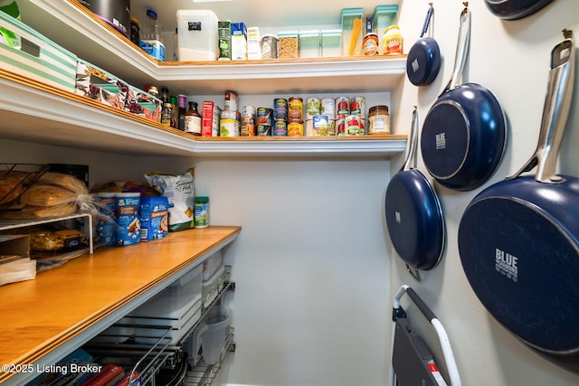 view of storage area
