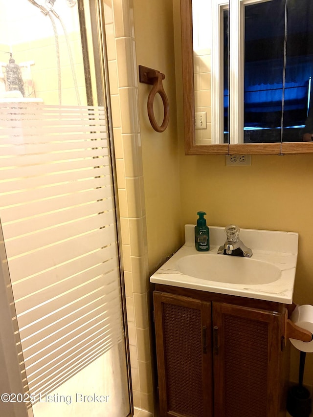 10210 Eve Dr, Louisville, KY 40272 - bathroom with vanity and a shower