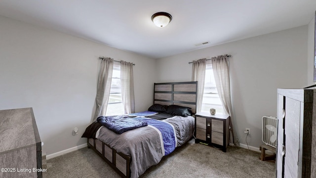 702 11th St, Carrollton, KY 41008 - bedroom with carpet floors, multiple windows, and visible vents