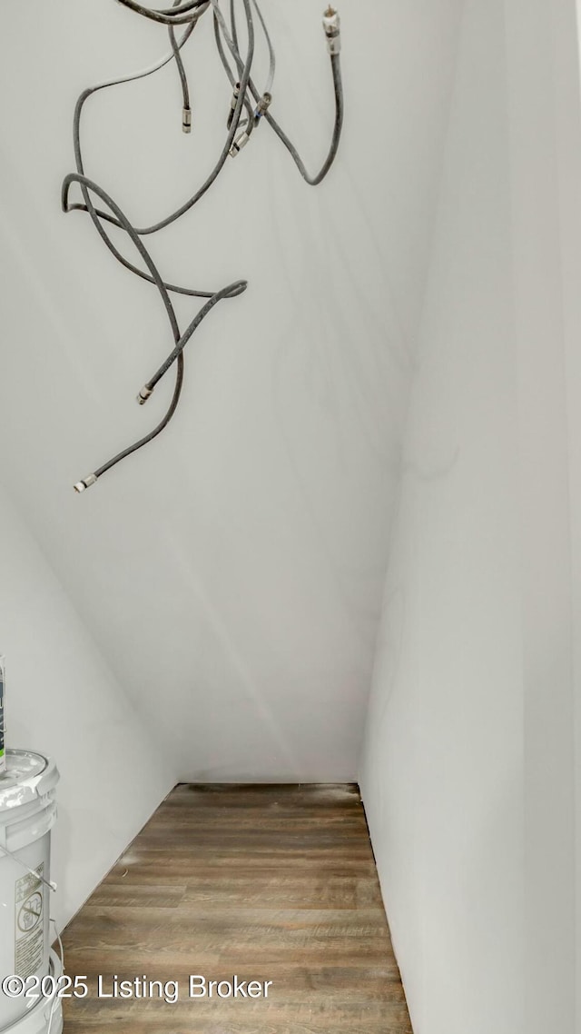 interior space with wood finished floors