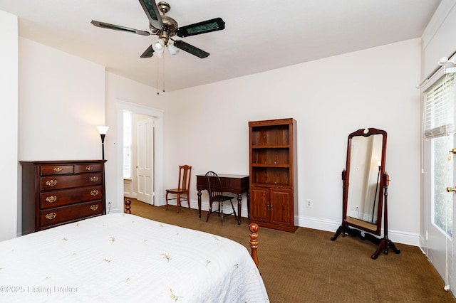 1035 Lydia St, Louisville, KY 40217 - bedroom featuring carpet floors, baseboards, and a ceiling fan