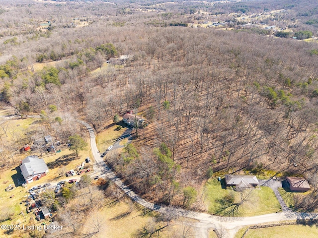 drone / aerial view featuring a rural view