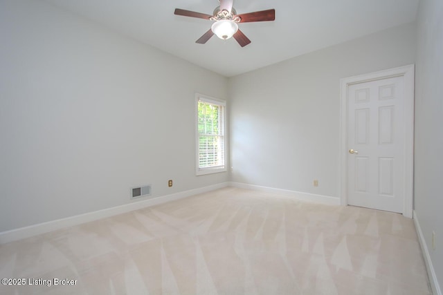 1038 Garden Creek Cir, Louisville, KY 40223 - empty room with ceiling fan, baseboards, and light carpet