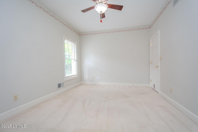 1038 Garden Creek Cir, Louisville, KY 40223 - carpeted spare room featuring a ceiling fan and baseboards