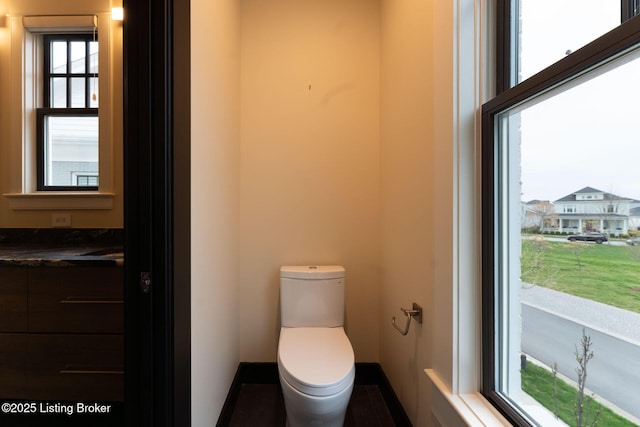 11004 Meeting St, Prospect, KY 40059 - bathroom with baseboards, toilet, and vanity
