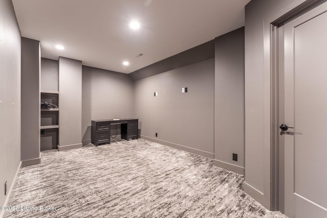 11004 Meeting St, Prospect, KY 40059 - unfurnished room with baseboards, recessed lighting, and carpet floors