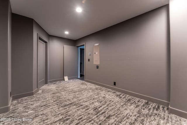 11004 Meeting St, Prospect, KY 40059 - spare room with baseboards, recessed lighting, and wood finished floors