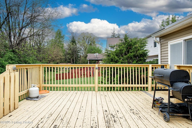 5416 Bannon Crossings Dr, Louisville, KY 40218 - deck featuring a grill