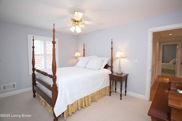 1304 Isleworth Dr, Louisville, KY 40245 - bedroom featuring carpet flooring, baseboards, and ceiling fan