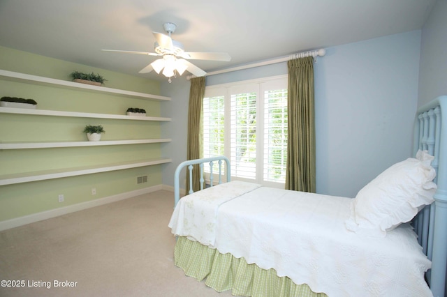 1304 Isleworth Dr, Louisville, KY 40245 - carpeted bedroom featuring baseboards and ceiling fan