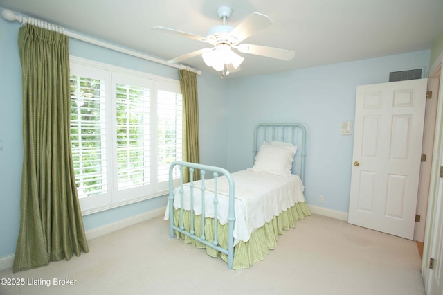 1304 Isleworth Dr, Louisville, KY 40245 - bedroom with carpet, baseboards, and a ceiling fan