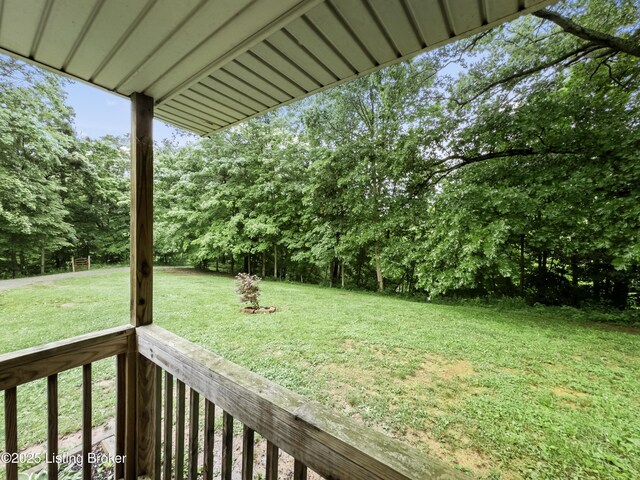 970 Elk Cave Branch Rd, Gravel Switch, KY 40328 - view of green lawn featuring view of wooded area