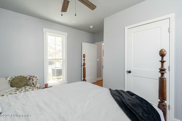306 E Washington St, La Grange, KY 40031 - bedroom featuring a ceiling fan and multiple windows
