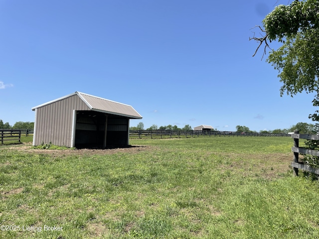 2AND3 Lesprit Pkwy, La Grange, KY 40031 - view of yard featuring an outbuilding and a view of countryside