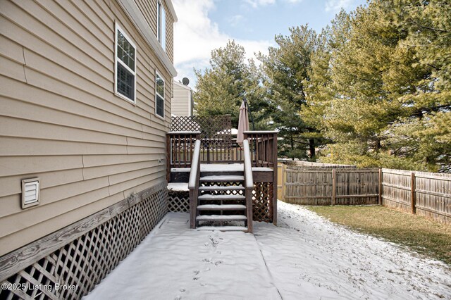 9003 Holly Village Ct, Lyndon, KY 40242 - view of patio with a fenced backyard and a deck
