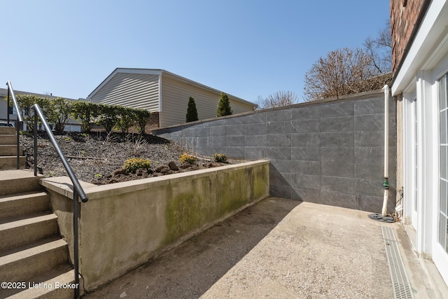 exterior space with fence