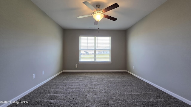 10916 Pheasant Hill Cir, Louisville, KY 40229 - unfurnished room with ceiling fan, baseboards, and dark colored carpet