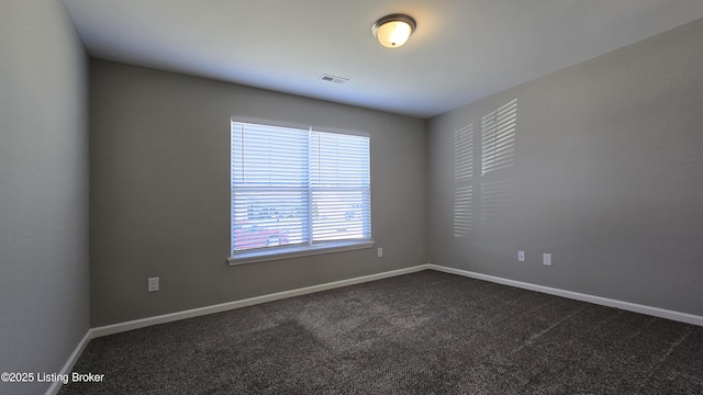 10916 Pheasant Hill Cir, Louisville, KY 40229 - spare room featuring dark carpet, visible vents, and baseboards