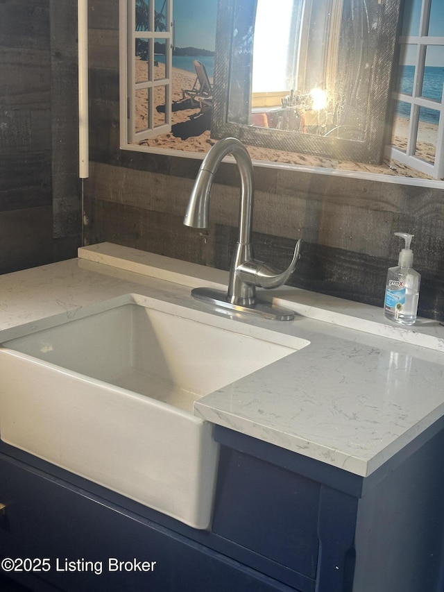 510 S Kentucky St, Irvington, KY 40146 - details featuring glass insert cabinets and a sink
