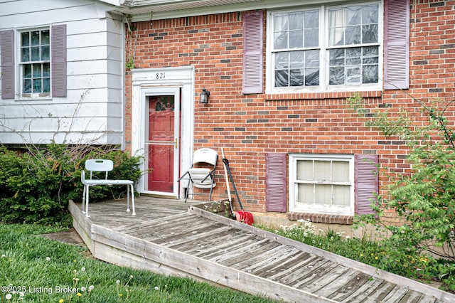 821 Creekvalley Rd, Louisville, KY 40243 - view of exterior entry featuring brick siding