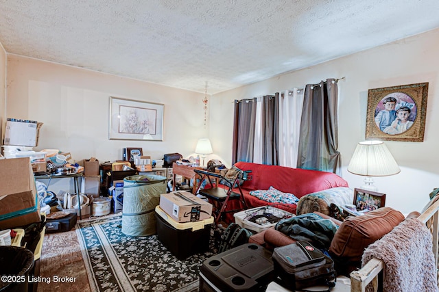 821 Creekvalley Rd, Louisville, KY 40243 - living area featuring a textured ceiling