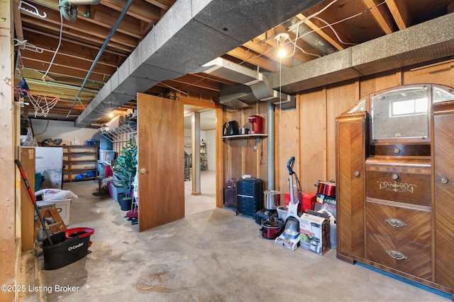 view of basement