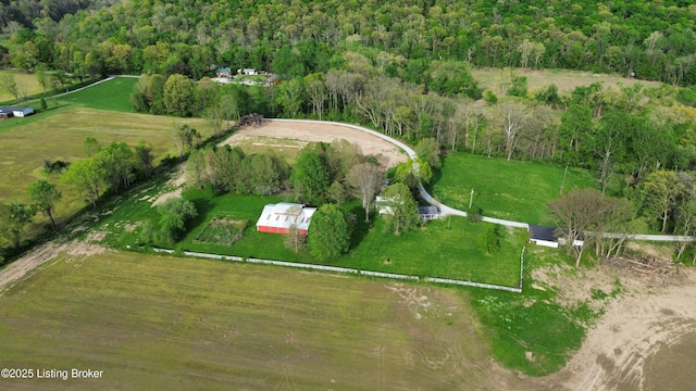224 Spring Creek Ln, Milton, KY 40045 - birds eye view of property featuring a view of trees and a rural view