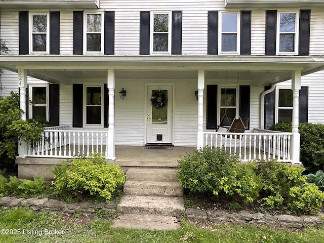 224 Spring Creek Ln, Milton, KY 40045 - view of front of home featuring covered porch