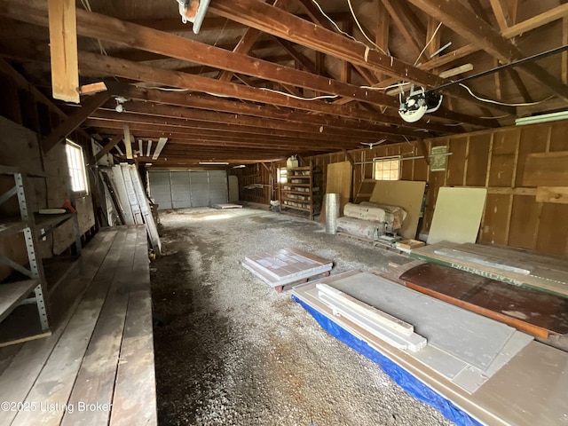 224 Spring Creek Ln, Milton, KY 40045 - interior space featuring vaulted ceiling and a garage