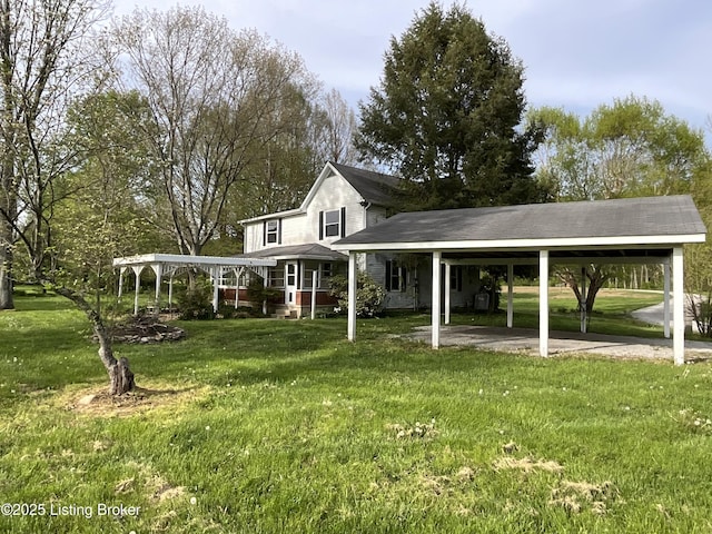 224 Spring Creek Ln, Milton, KY 40045 - view of community featuring a lawn and a carport