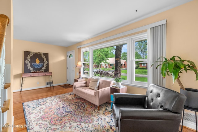 2807 Alice Ave, Louisville, KY 40220 - living room featuring wood finished floors and baseboards