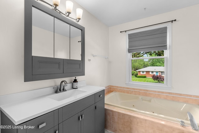 2807 Alice Ave, Louisville, KY 40220 - bathroom featuring a whirlpool tub and vanity